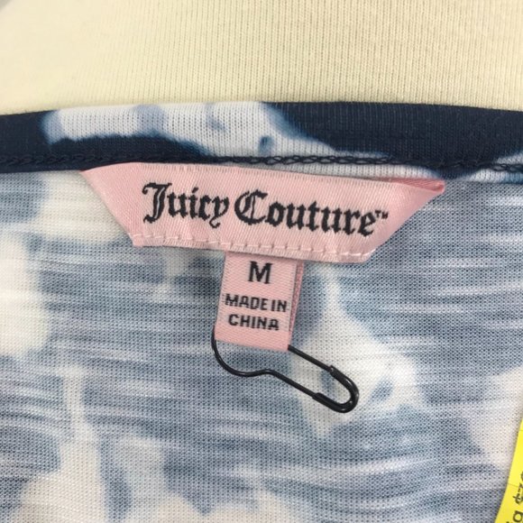 Juicy Couture Lush Shadow Gathered Front Flutter Sleeve Top Women’s Size M - Picture 14 of 15